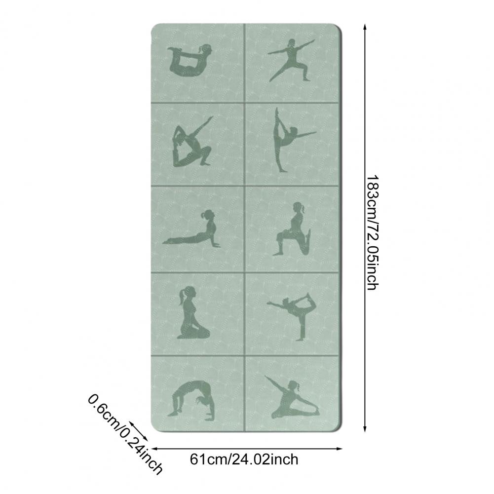 Pilates Yoga For Beginners - Tapis de yoga pliable, extra portable,