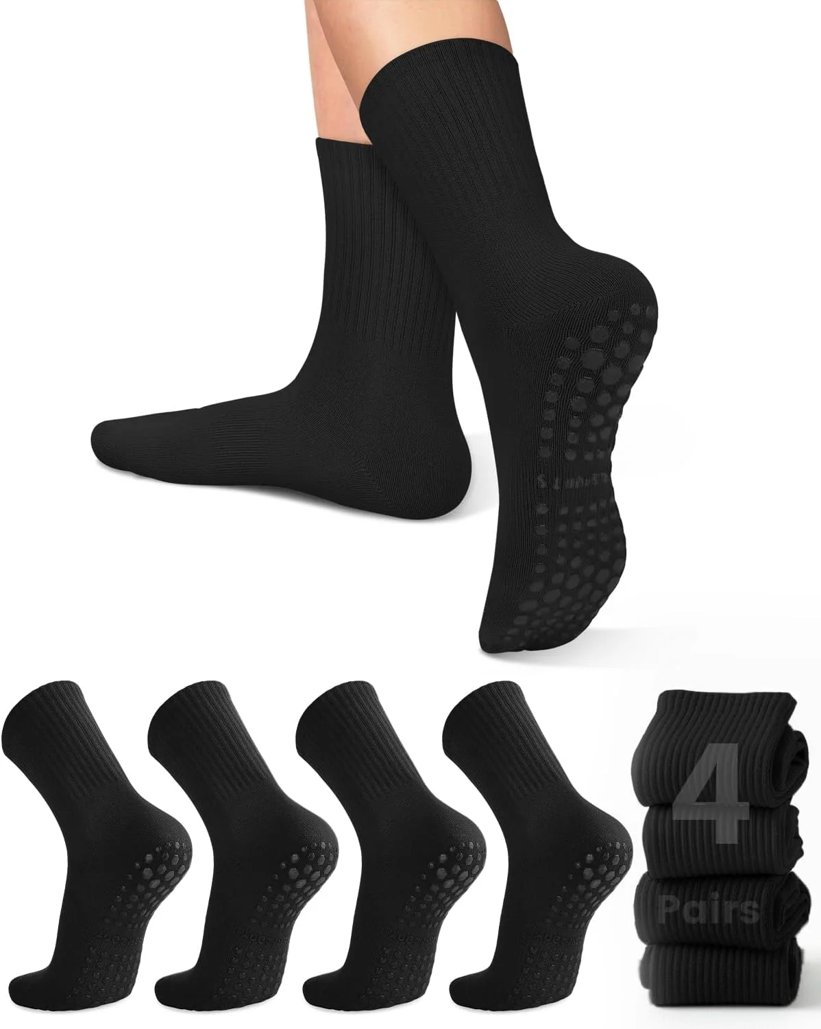 Pilates Is Yoga - 4 paires de chaussettes de yoga
