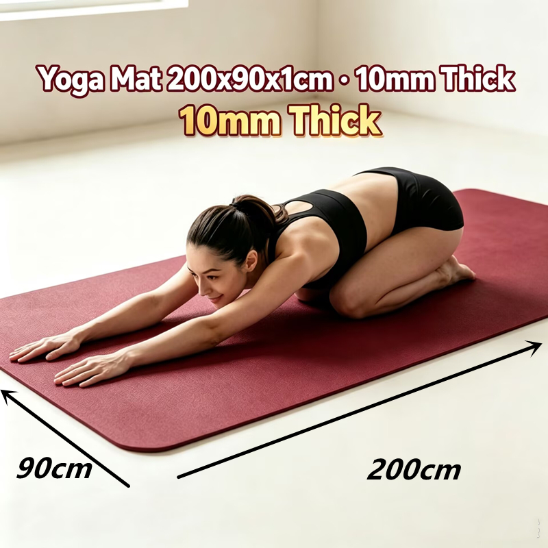 Pilates Yoga For Beginners - Tapis de yoga 200*90cm, tapis de