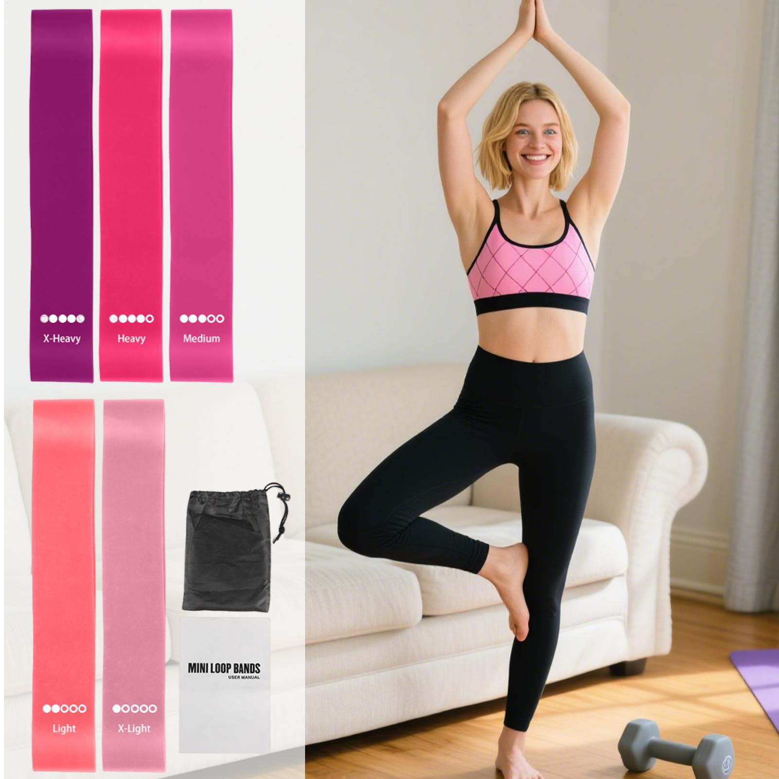 Pilates Yoga Différence - Bandes élastiques de Fitness pour exercices