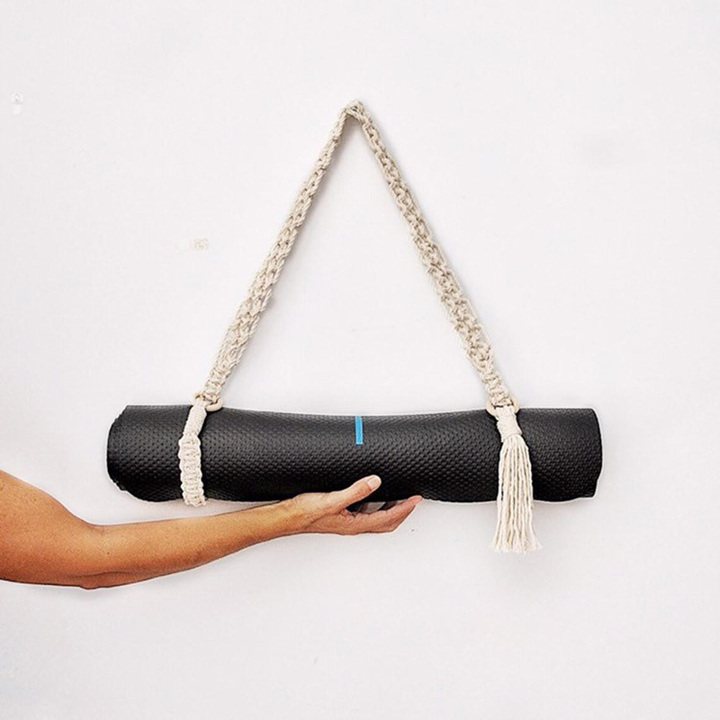 Pilates Yoga For Beginners - Sangle de transport en macramé faite