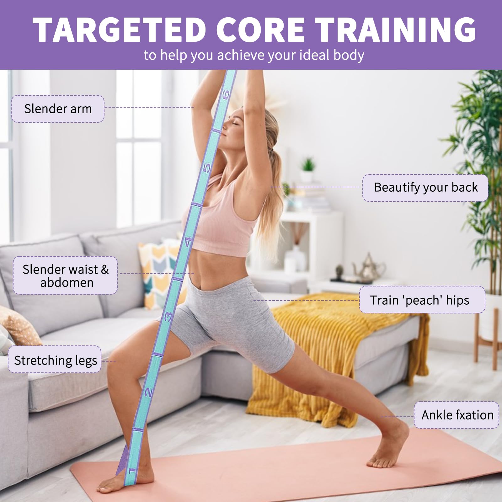 Bande de Résistance Amincissan - Pilates Yoga For Beginners avis et prix