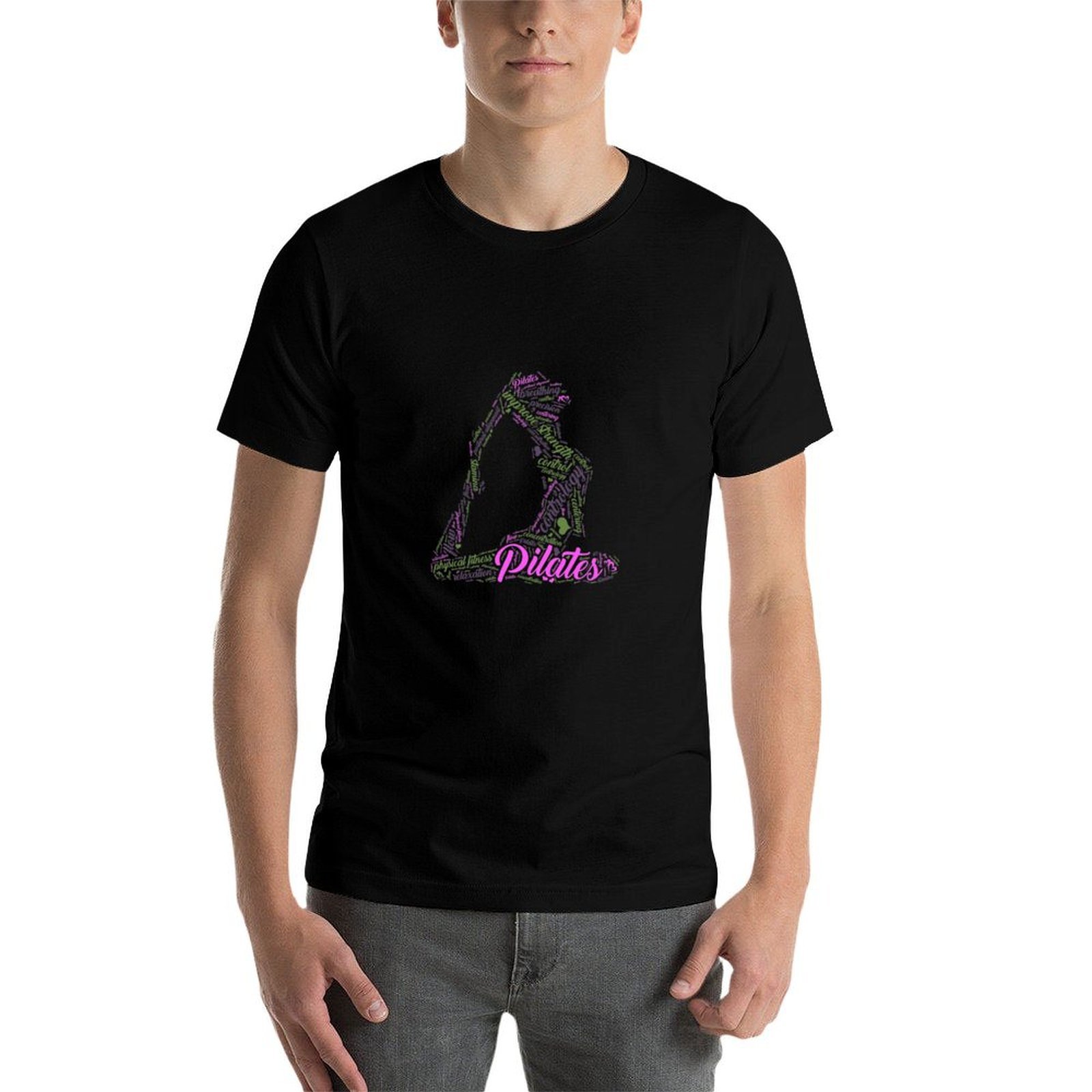 T-shirt classique basique déco - Pilates Yoga Class avis et prix
