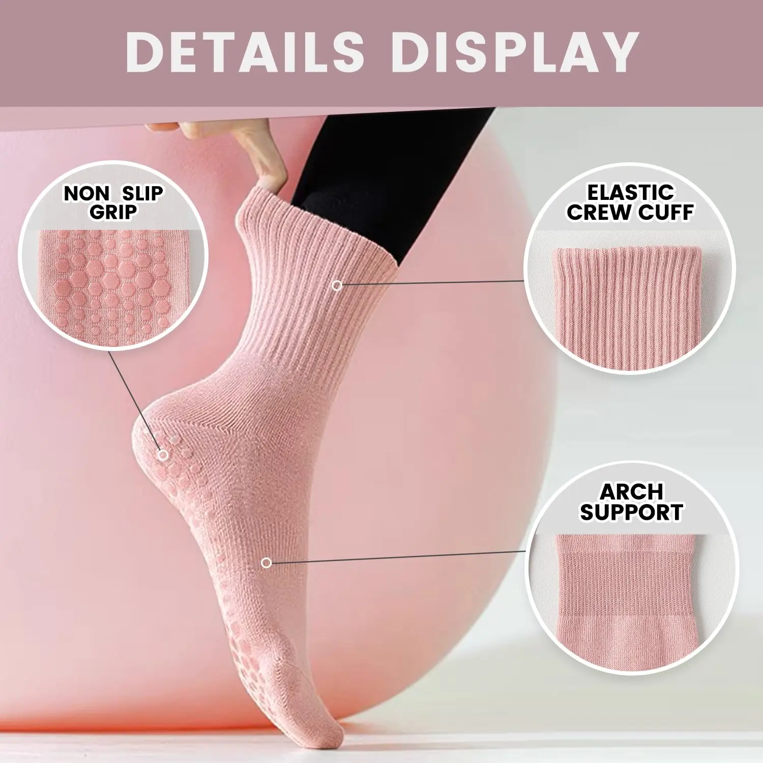 4 paires de chaussettes de yog - Pilates Is Yoga avis et prix