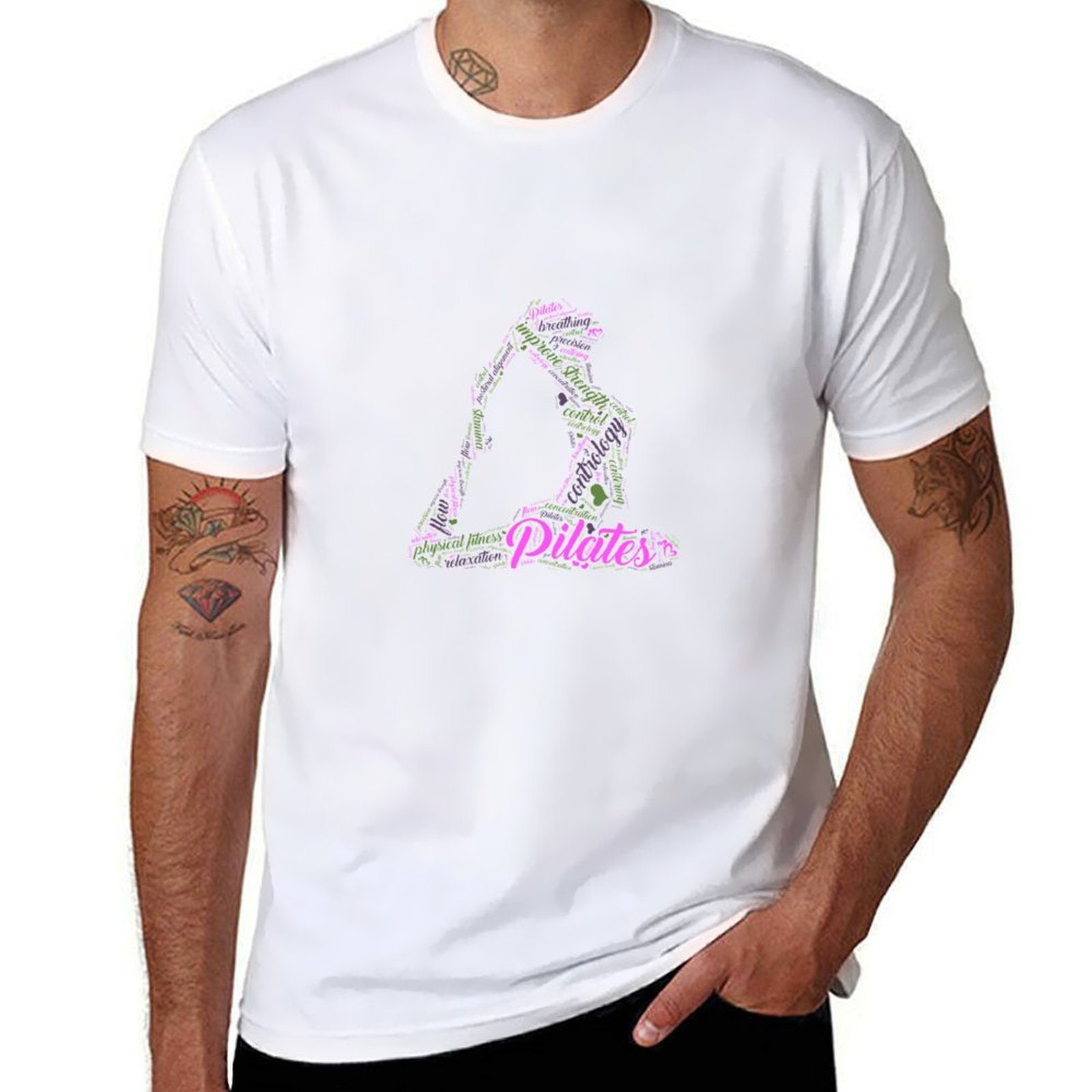 Femmes amusant mot nuage et mi - Pilates Yoga Class avis et prix
