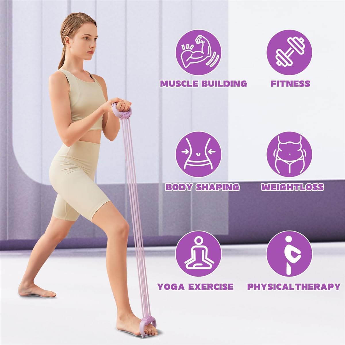 Bandes de résistance Figure 8  - Pilates Yoga Stretching avis et prix